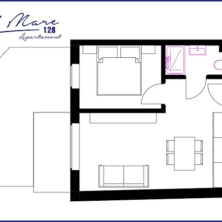 アパート Bel Mare 128 Z Ogrodkiem *